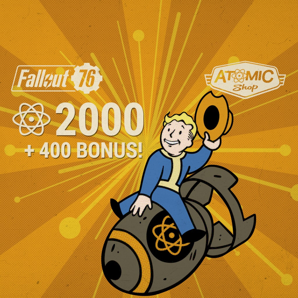 Fallout 76: 2000 (+400 Bonus) Atoms - Korobok.store