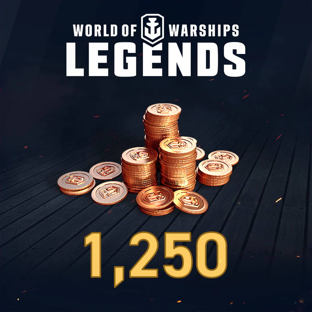 World of Warships: Legends - 1,250 Doubloons PS5 - Korobok.store