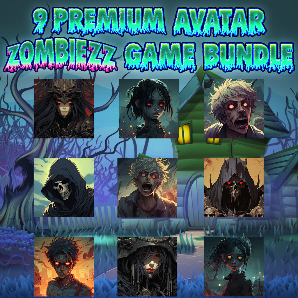 9 Premium Avatar Zombiezz Game Bundle - Korobok.store