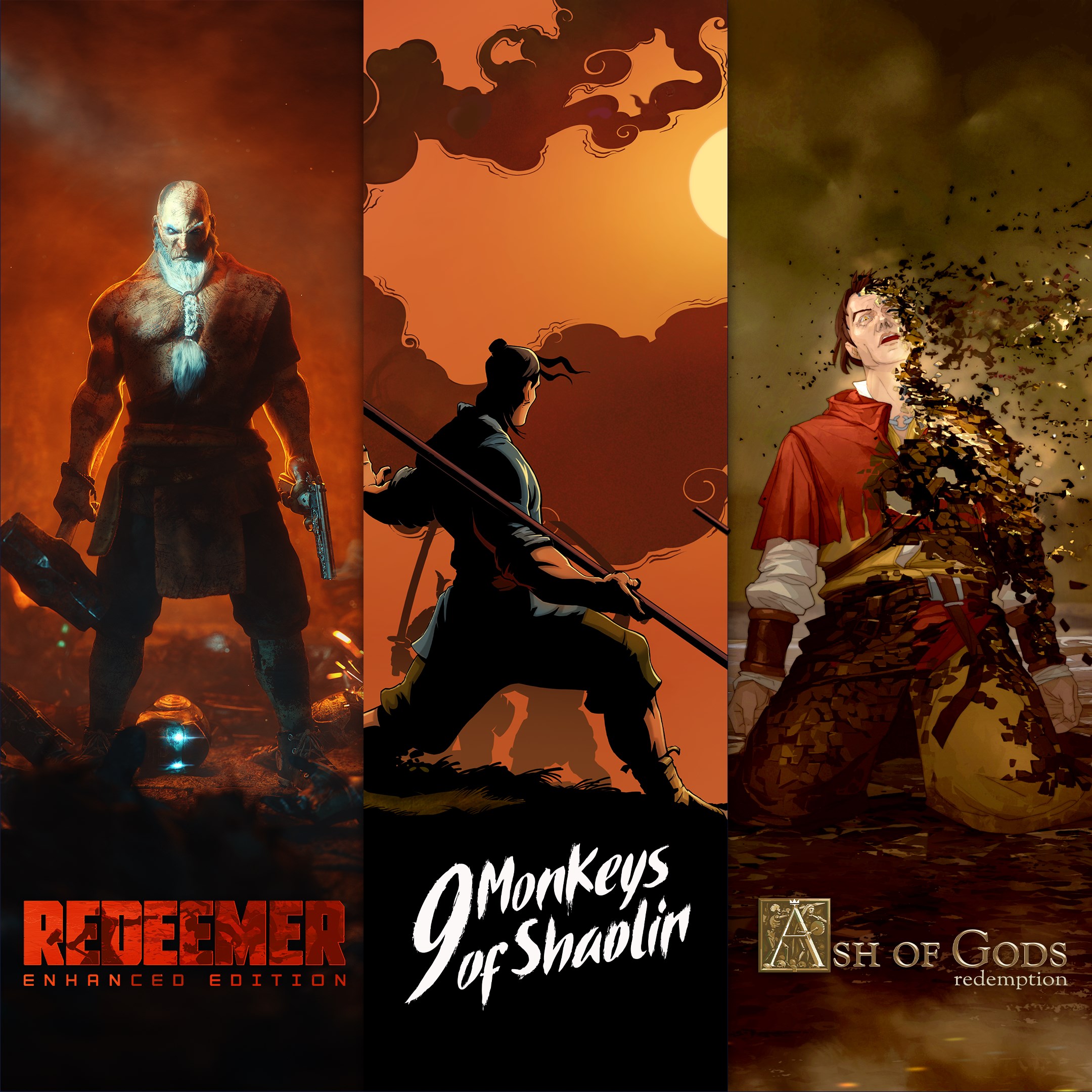 Купить игру 9 Monkeys of Shaolin + Ash of Gods + Redeemer: Bundle для Xbox  за 880 на Korobok.Store - Korobok.store