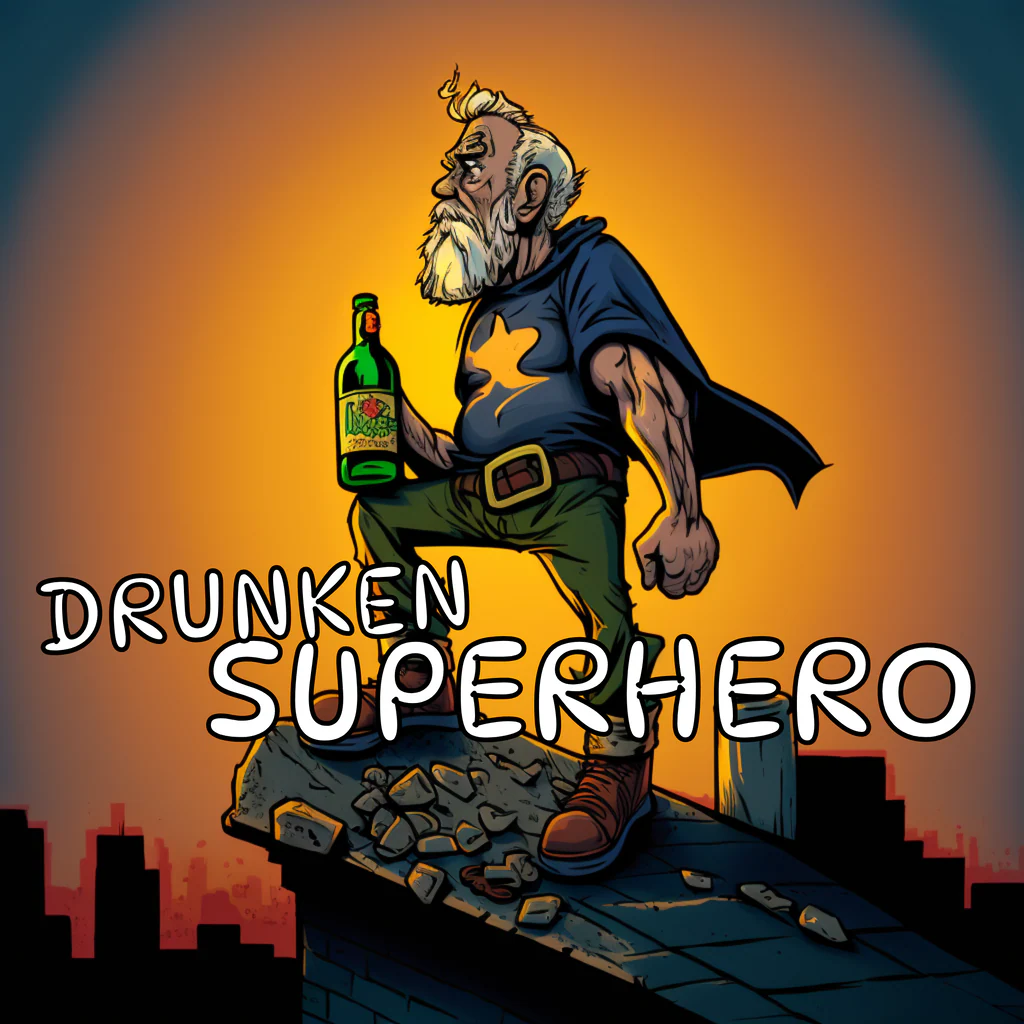 DRUNKEN SUPERHERO - Korobok.store