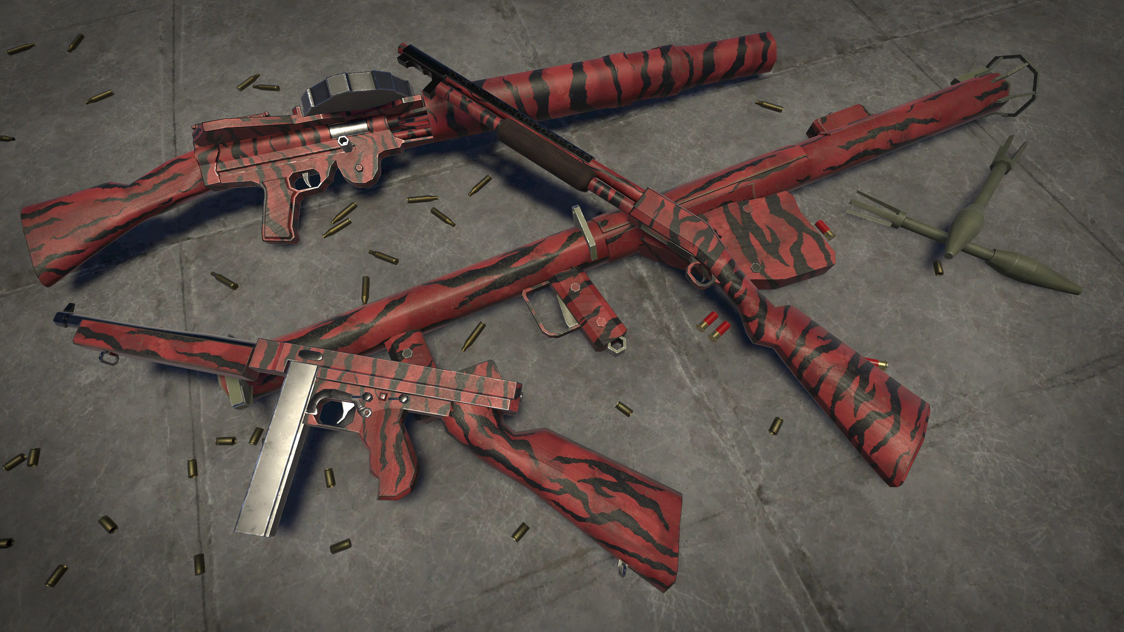 D-Day Enhanced - Red Tiger Weapon Skin - Korobok.store