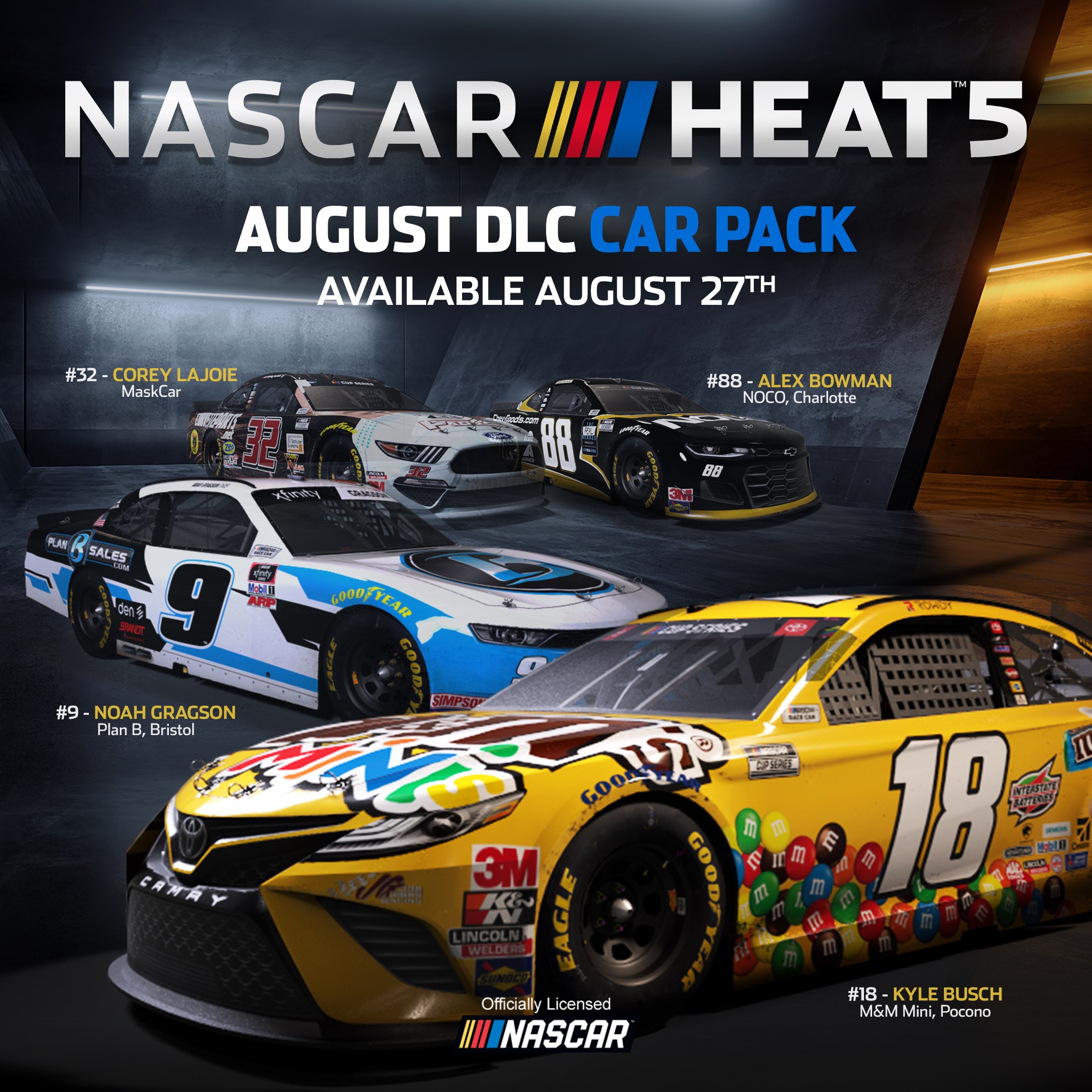 Купить игру NASCAR Heat 5 - August Pack для Xbox за 264 на Korobok.Store -  Korobok.store