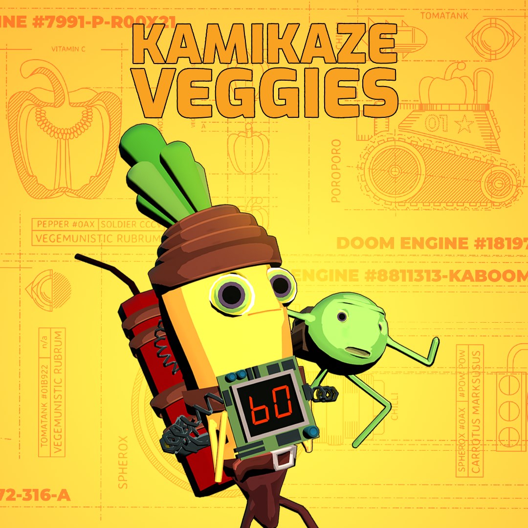 Купить игру Kamikaze Veggies для Xbox за 264 на Korobok.Store -  Korobok.store