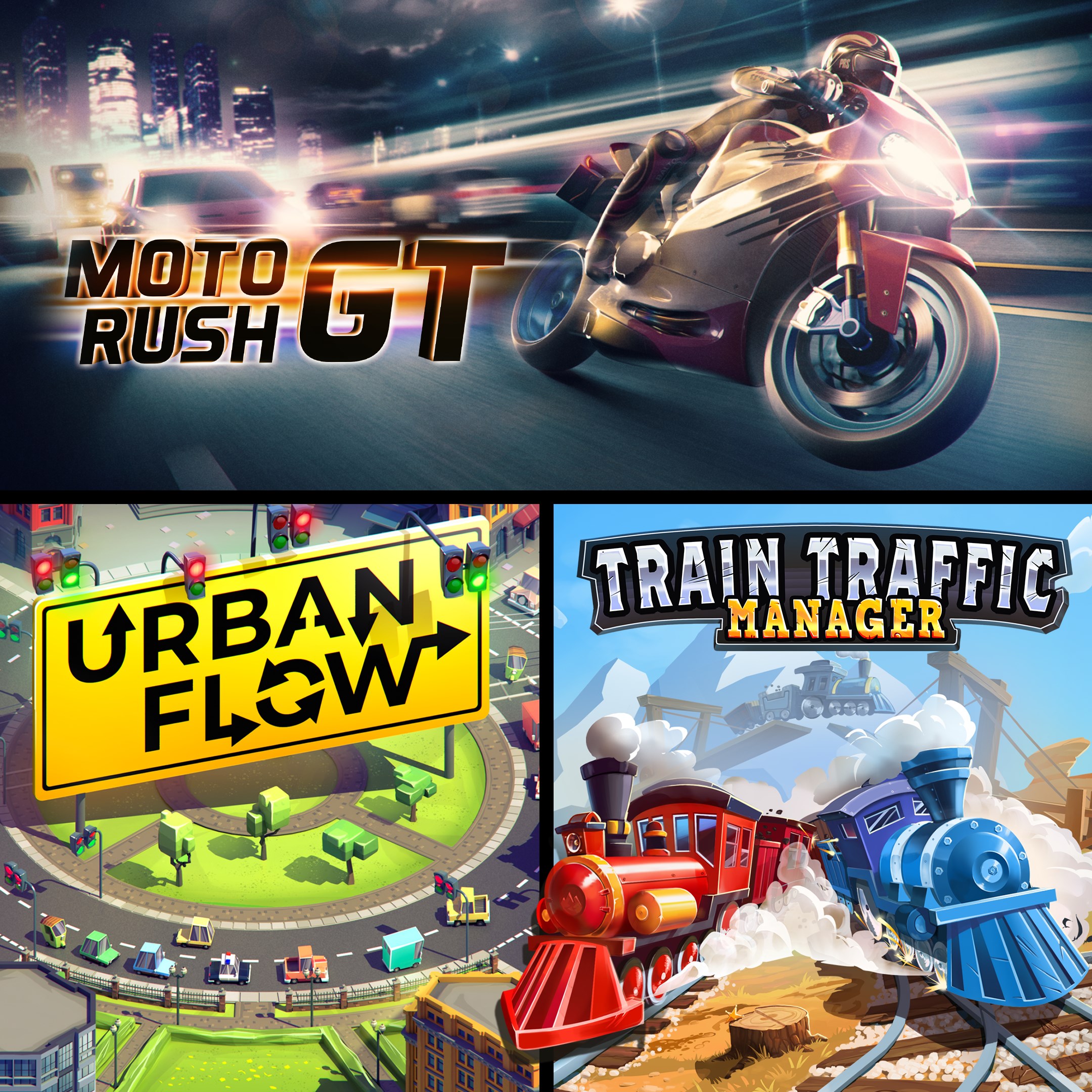 Купить игру Moto Rush GT + Urban Flow + Train Traffic Manager для Xbox за  235 на Korobok.Store - Korobok.store