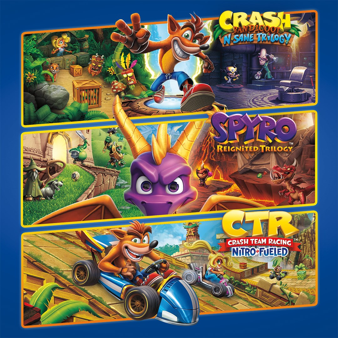 Купить игру Тройной набор Crash™ + Spyro™ для Xbox за 2864 на Korobok.Store  - Korobok.store