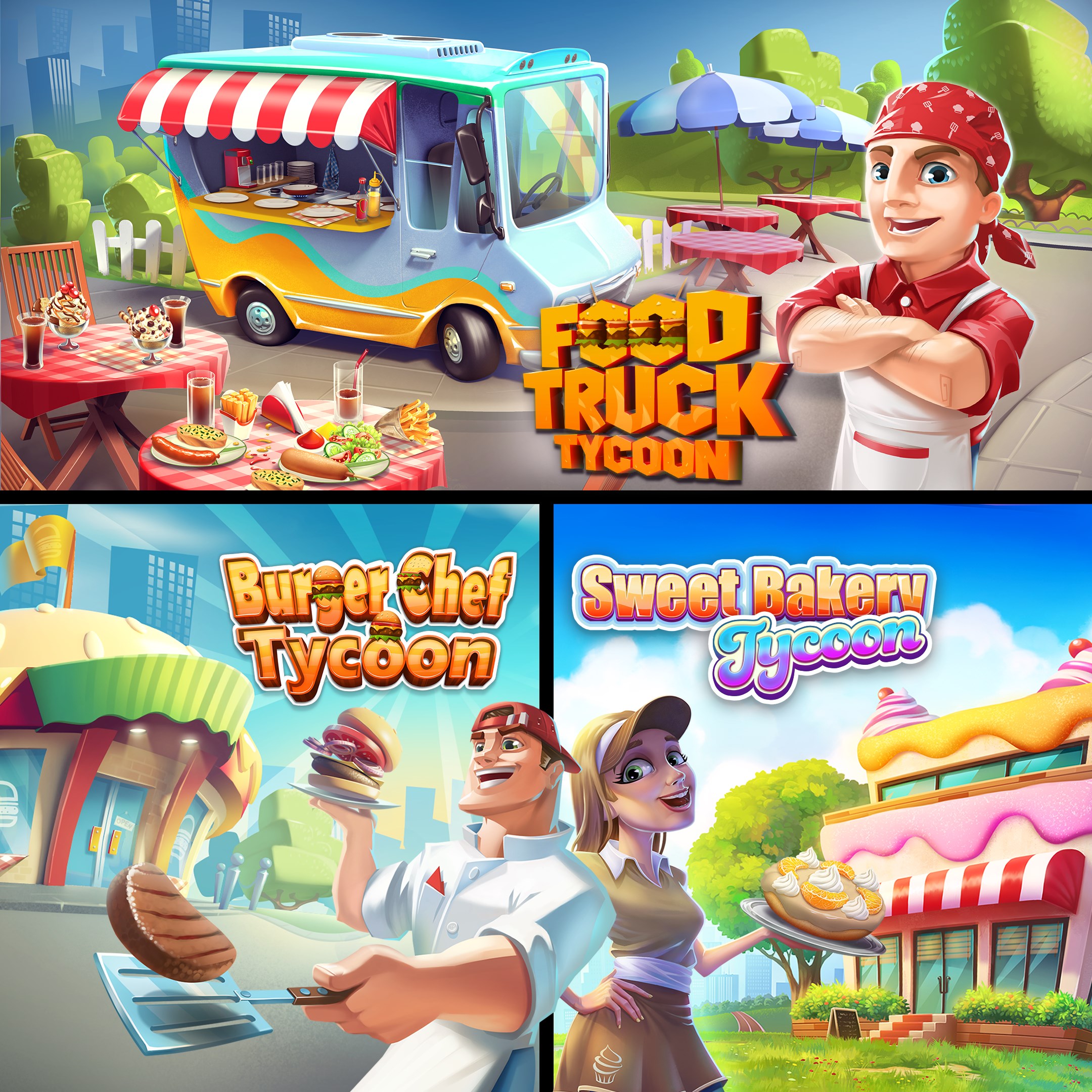 Купить игру Food Truck Tycoon + Burger Chef Tycoon + Sweet Bakery Tycoon  для Xbox за 235 на Korobok.Store - Korobok.store