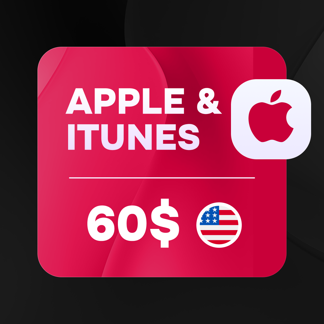 60 USD (США) | Подарочная карта Apple & iTunes
