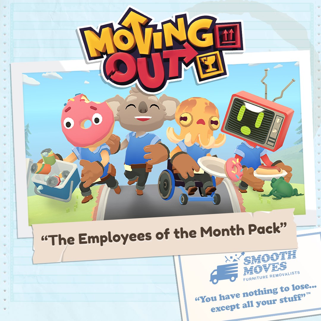 Купить игру Moving Out - The Employees of the Month Pack для Xbox за 253 на  Korobok.Store - Korobok.store