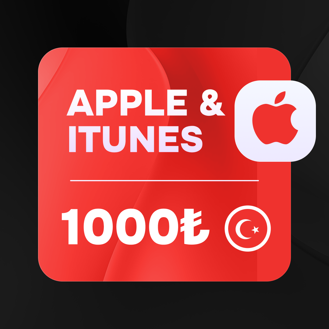 1000 TRY (Турция) | Подарочная карта Apple & iTunes