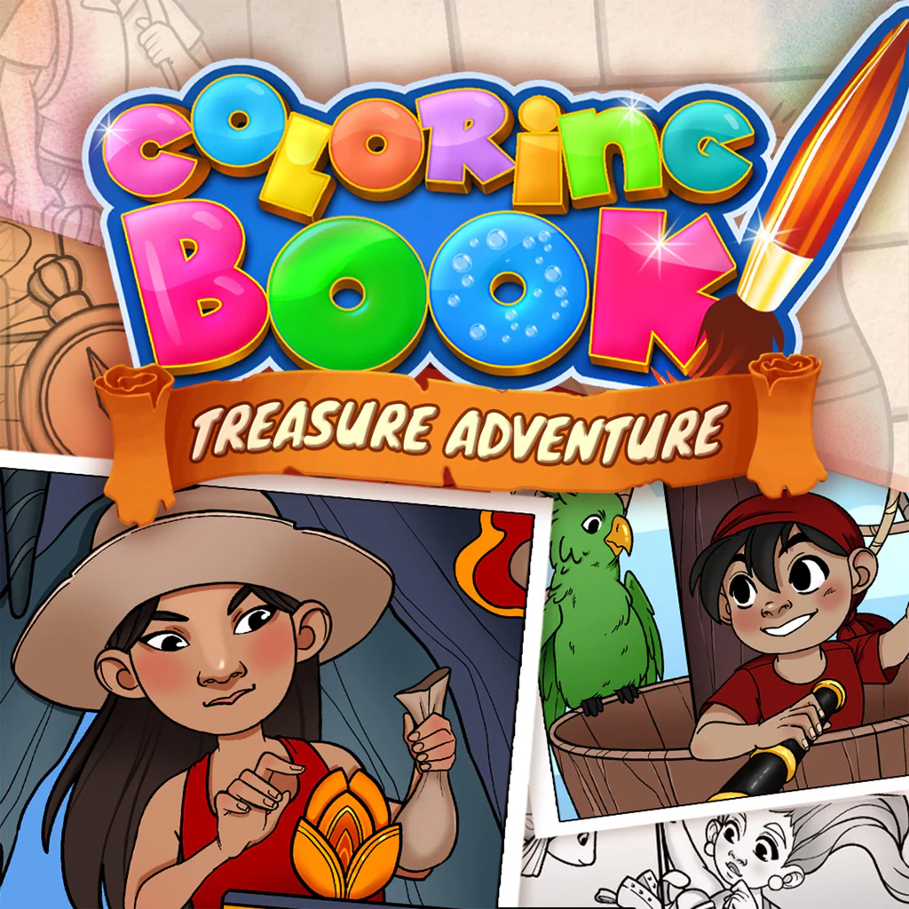 Coloring Book: Treasure Adventure
