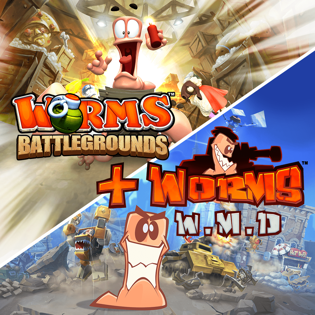 Worms Battlegrounds + Worms W.M.D для Xbox