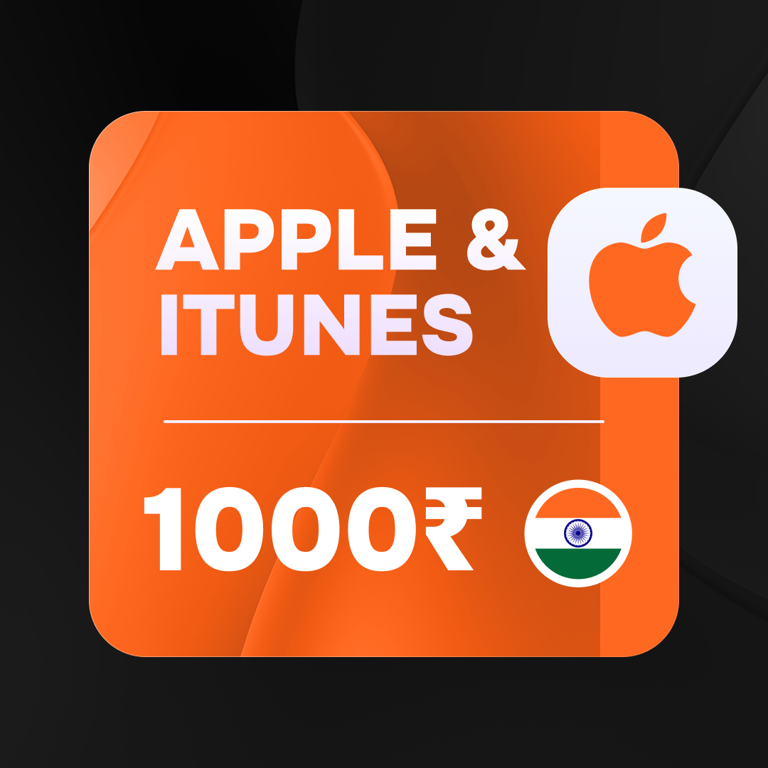 1000 INR (Индия) | Подарочная карта Apple & iTunes