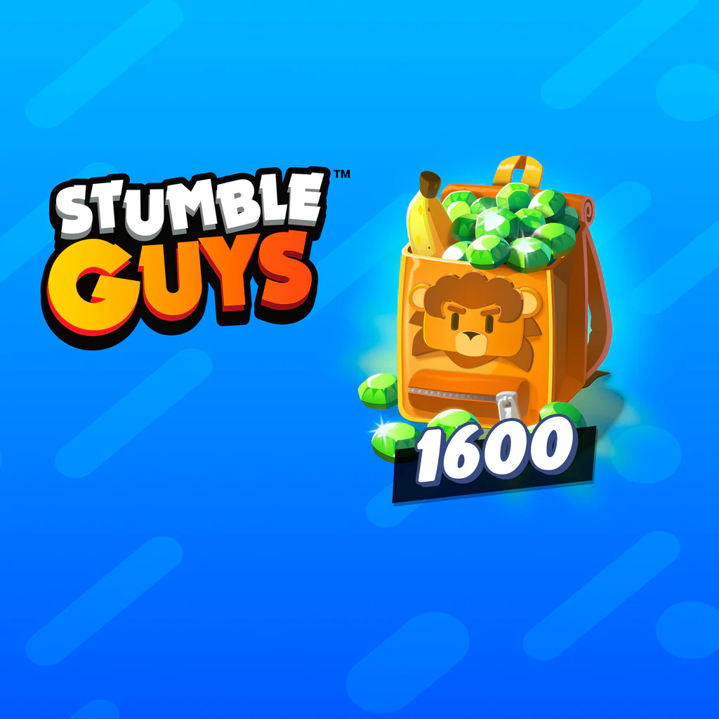 Stumble Guys — 1600 самоцветов -