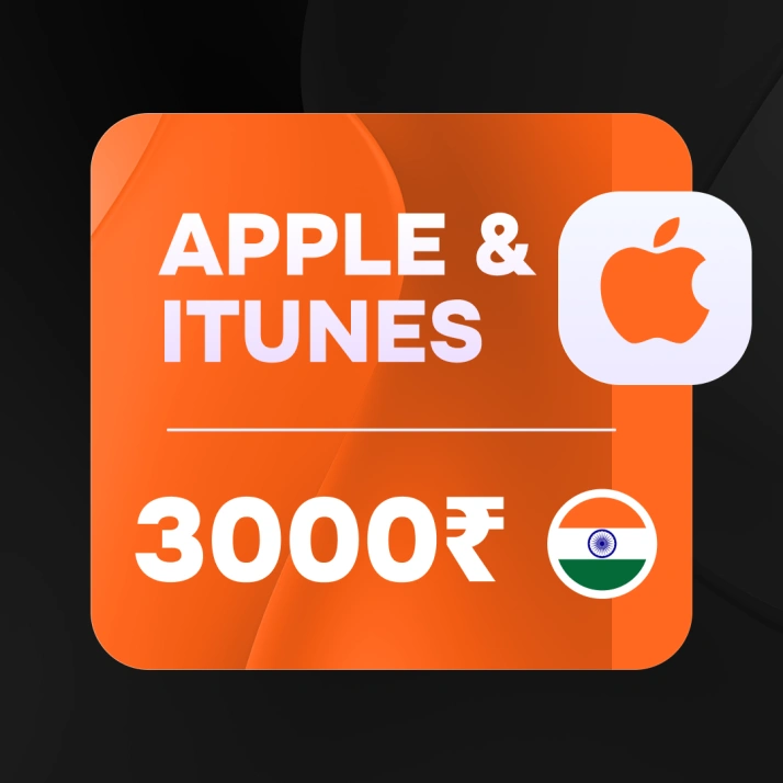 3000 INR (Индия) | Подарочная карта Apple & iTunes