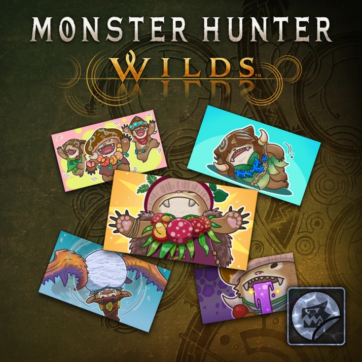 Monster Hunter Wilds - Набор стикеров: чудаки-вудвуды