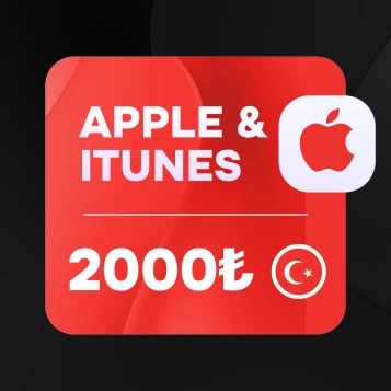 2000 TRY (Турция) | Подарочная карта Apple & iTunes
