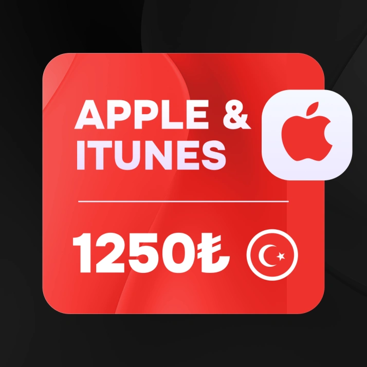 1250 TRY (Турция) | Подарочная карта Apple & iTunes
