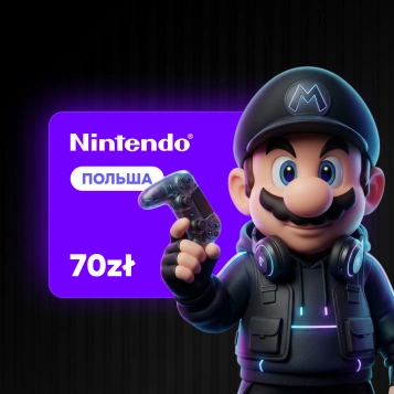70 PLN (Польша) | Подарочная карта Nintendo