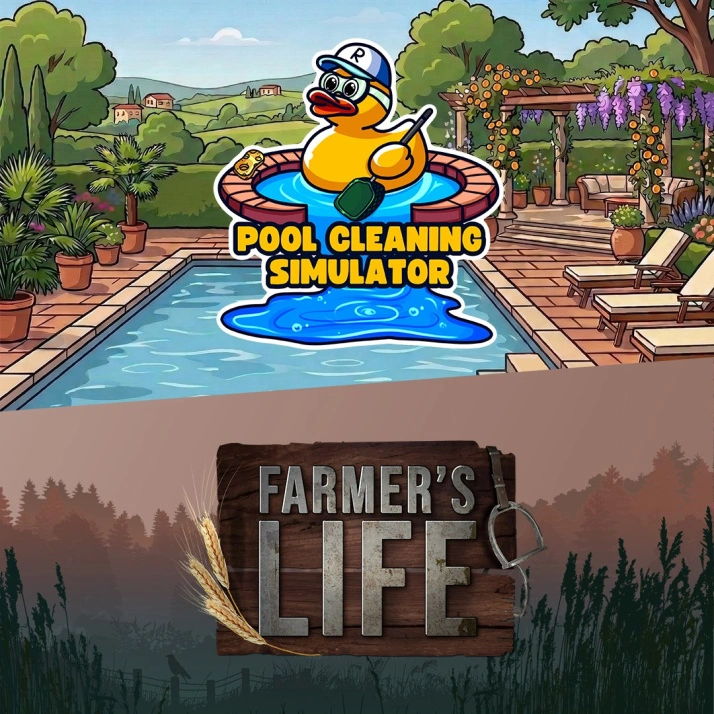 Pool Cleaning Simulator & Farmer's Life Bundle для Xbox