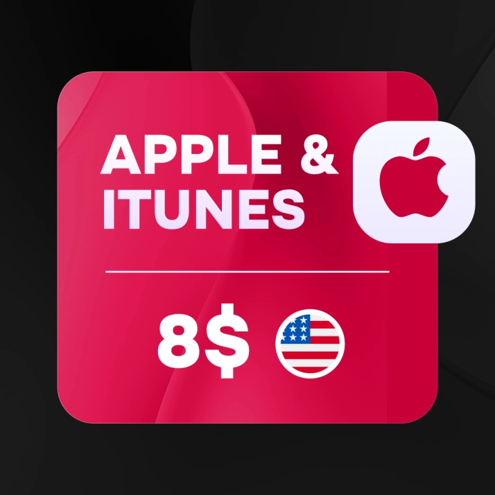 8 USD (США) | Подарочная карта Apple & iTunes